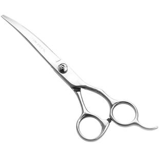 来旺兄弟宠物弯剪 狗狗剪刀剪子泰迪美容剪毛工具7寸上下翘弯剪刀