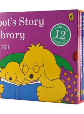 小玻小小图书馆12册礼盒装 赠音频 Spot's Story Library 英文原版绘本 幼儿启蒙纸板书 情商启蒙 小玻在哪里同系列 Eric Hill