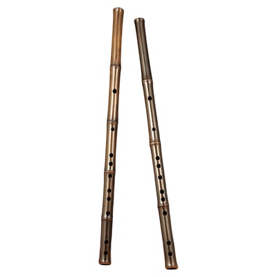 国风紫竹全素笛子横笛古风高颜值