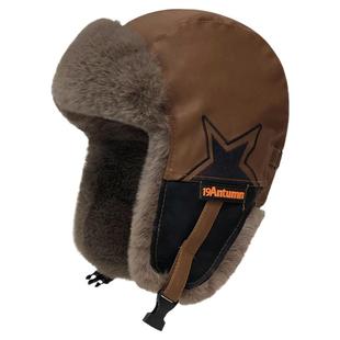 东北防寒帽子男冬季加绒加厚骑车保暖雷锋帽女户外滑雪皮质飞行帽