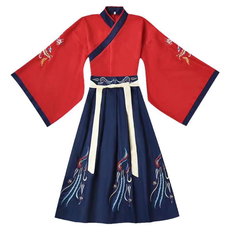 男童汉服国学服三字经弟子规演出服小学生中国风古装书童服装春秋