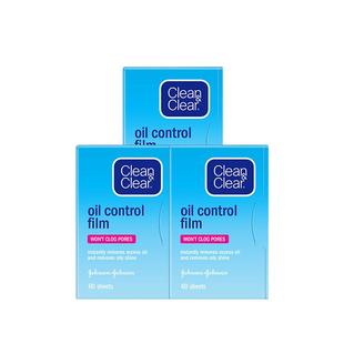 可伶可俐面部吸油纸蓝膜60片*3包不吸水减少脸部油光持妆便携