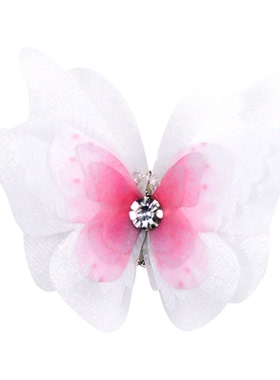 7厘米立体蝴蝶开口戒指指环粉红轻奢小众中国风甜美气质表演舞蹈