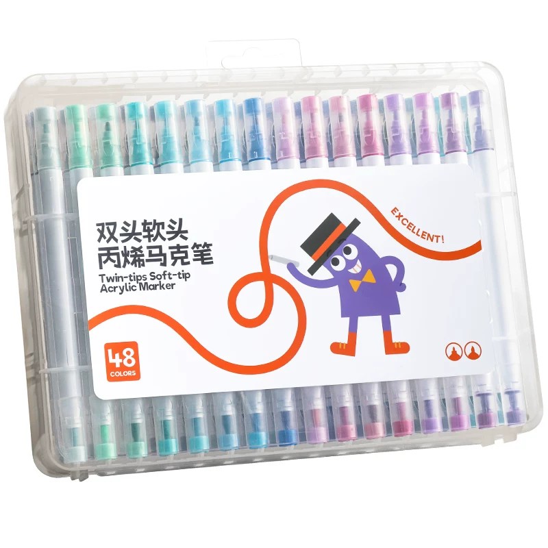 软硬双头丙烯马克笔柏拉德