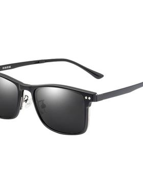 近视眼镜男磁吸套镜可配度数