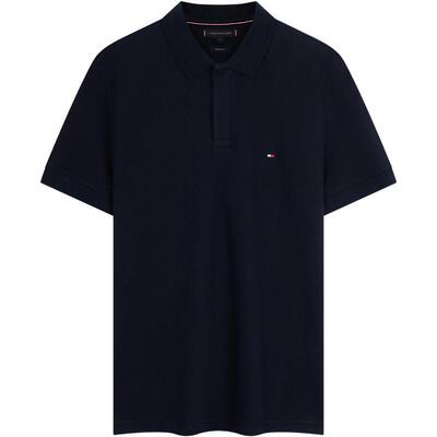 Tommy男装微肌理净色短袖POLO