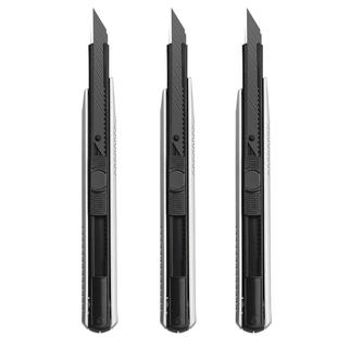 美工刀小型壁纸刀刀片裁纸刀拆快递小刀工具刀30度介刀小号伸缩刀墙纸刀全金属钛合金刀架切割刀小型