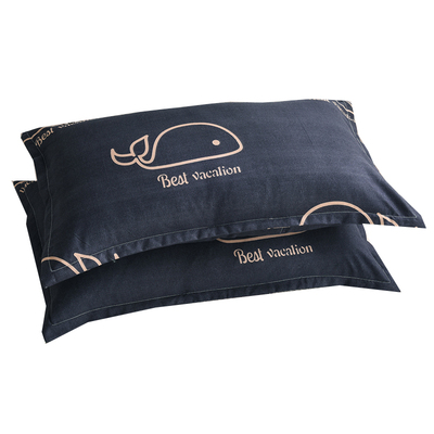 单个加厚格子情侣学生枕头套