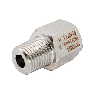 0704.内丝M14*1.5-美制 外丝NPT1/4 不锈钢螺纹转换接头变径 直接