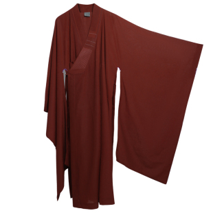 广袖海青僧服台麻夏季长褂和尚服法会佛衣海青宽袖长袍禅修居士服