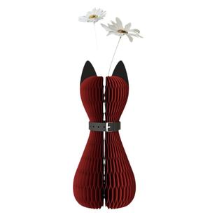 十八纸花瓶花器摆件客厅插花猫咪动物艺术品花瓶创意设计装饰摆件
