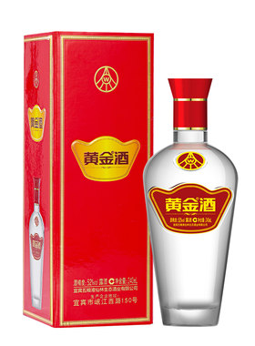 黄金酒52度红贵宾小酒240ml日常口粮酒白酒基酒 草本酒送长辈酒水