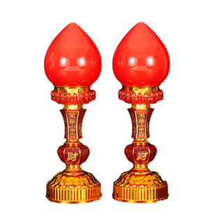 led电子波灯蜡烛灯神台灯长明灯佛台供灯电烛灯烛台家用财神爷招