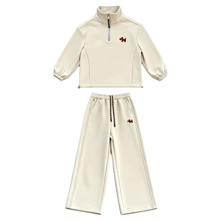 女童韩系穿搭冬装2025新款儿童洋气炸街卫衣套装女大童秋冬运动服