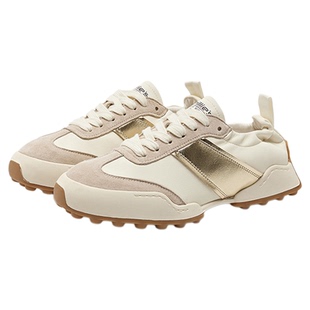 MILLIE'S妙丽德训鞋女款2026春夏华夫阿甘防滑轻便运动小白鞋平底