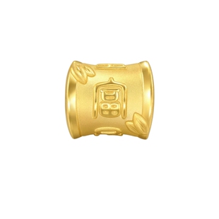 周生生Charme宝贝祥瑞祝福系列富竹一生转运珠黄金足金串珠94329C