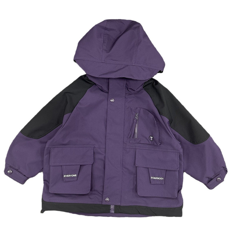 男童三合一可拆卸加厚保暖羽绒服