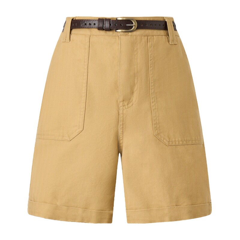 【100%棉】GOLDEN BEAR/金熊女士2026夏季新品休闲百搭牛仔短裤