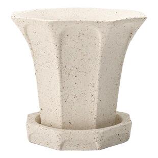 青野园艺家粗陶花盆红陶土盆透气粗陶花盆简约家用蝴蝶兰花带托盘