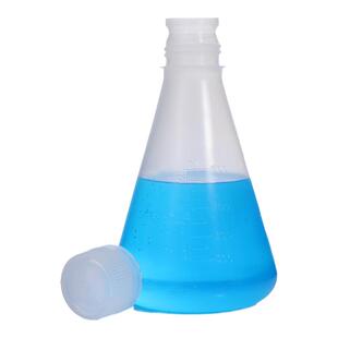 塑料锥形瓶三角烧瓶带塞50ml-2000ml带刻度pp实验室用烧杯反应瓶