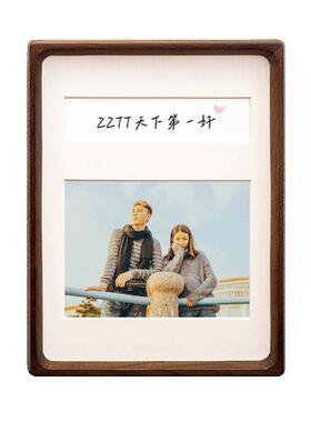 五月画馆照片定制相框实木高级感