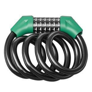 自行车锁防盗密码锁6位山地车便携式车锁公路车链条锁头配件大全