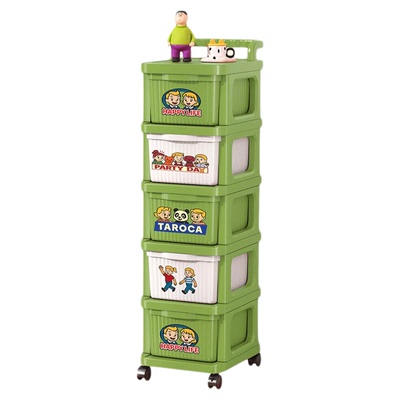 小推车置物架落地客厅零食架子抽屉式多巴胺可移动家用储物收纳柜