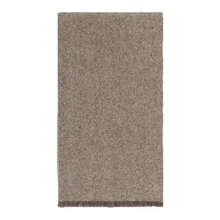 【新年礼物】dunhill登喜路羊绒多尼戈尔双面燕麦灰色围巾