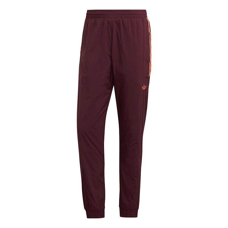 Adidas/阿迪达斯正品三叶草酒红色高街复古 休闲运动长裤 DU8129