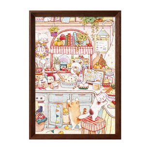 拼图成人版500片猫咪烘焙时光治愈高级感打发时间解压益智力玩具