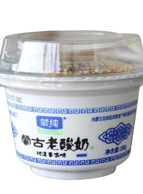蒙纯原味蒙古老酸奶150g*12杯