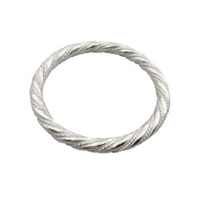 999纯银手镯实心闭口男女款足银情侣款礼物手工定制麻花青丝手镯