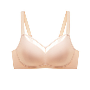 曼妮芬棉质生活纯棉大胸显小内衣女薄款全罩杯包容防凸点文胸