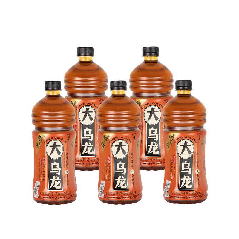 麦多维多 大乌龙无糖茶饮料特级乌龙750ml*5瓶大瓶0糖茶饮料