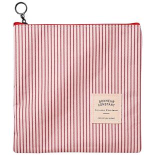 大容量卫生棉姨妈巾收纳包月事收纳袋帆布简约学生笔袋零钱化妆包