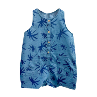 团子麻麻婴童夏季连体衣韩版休闲无袖连身衣男小童背带裤沙滩风潮