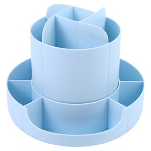 新升级九格大容量旋转笔筒收纳盒办公室学生桌面文具收纳轻奢高级感儿童男孩女孩多功能笔盒笔桶书桌装马克笔