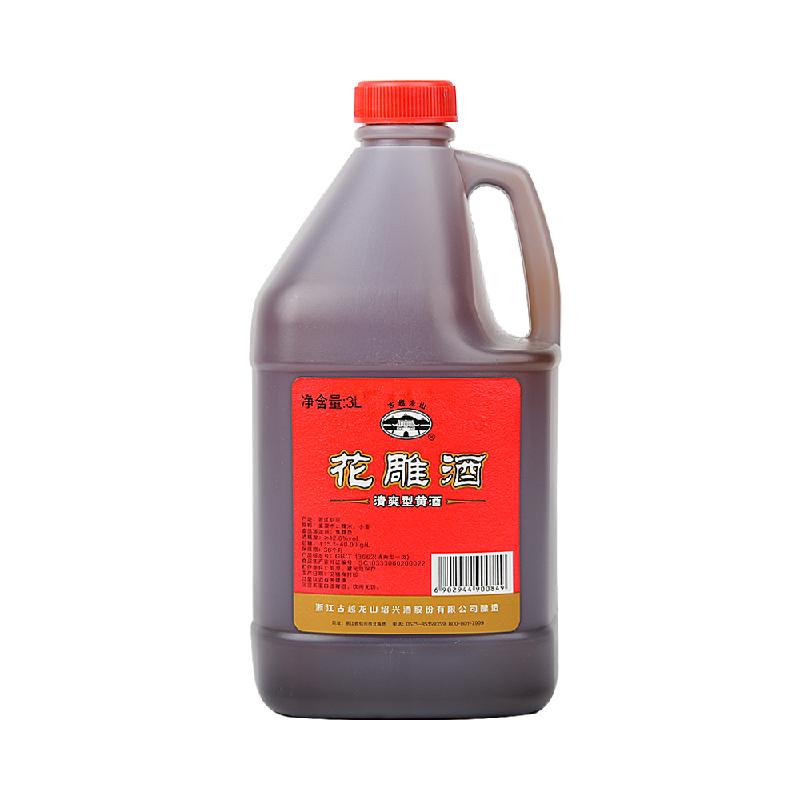 古越龙山绍兴黄酒桶花雕酒3L*1桶老酒厨房烧菜调料酒酿造黄酒