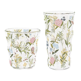 ENDLESS STASR夏日小草苓玻璃水杯小清新高颜值杯子ins家用耐高温