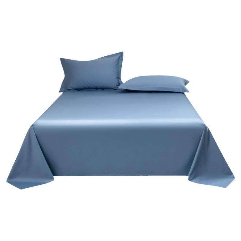 A类200支长绒棉床单单件纯棉全棉150x200双人贡缎1.8米加厚被单