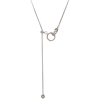 unbeaten可抽拉调节钛钢项链女