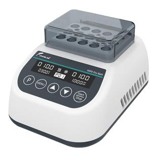 群安仪器 加热制冷迷你金属浴 大小圆底平底试管恒温混匀仪震荡仪 干式恒温器加热器 物理化学生物实验室器材