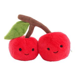 RECUR诱人的樱桃趣味水果系列毛绒玩具可爱玩偶娃娃公仔礼物女孩