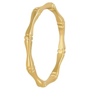 竹节戒指女日系轻奢小众设计感食指指环ins潮时尚网红冷淡风素圈