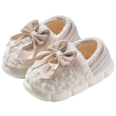 爱莉瑟新款加厚保暖包跟棉拖鞋