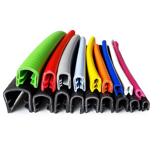 U型透明硅胶橡胶包边密封条封边条u形耐高温玻璃钢板卡边护口胶条