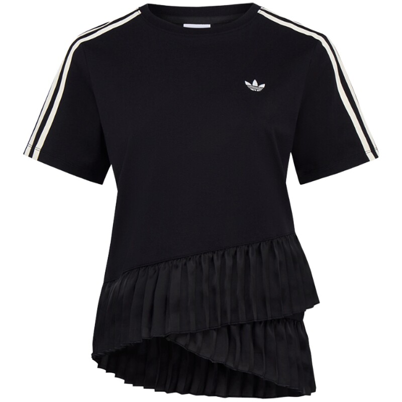 滔搏丨adidas阿迪达斯三叶草女子时尚圆领运动休闲短袖T恤LF2343