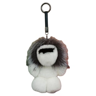 辛巴小狮子书包包挂件小玩偶獭兔貉子真毛绒皮草挂饰车钥匙扣挂件