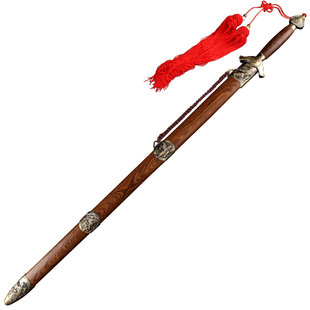 龙泉古羽宝剑 仁武阴阳太极软剑不锈钢晨练起脊武术太极剑 未开刃