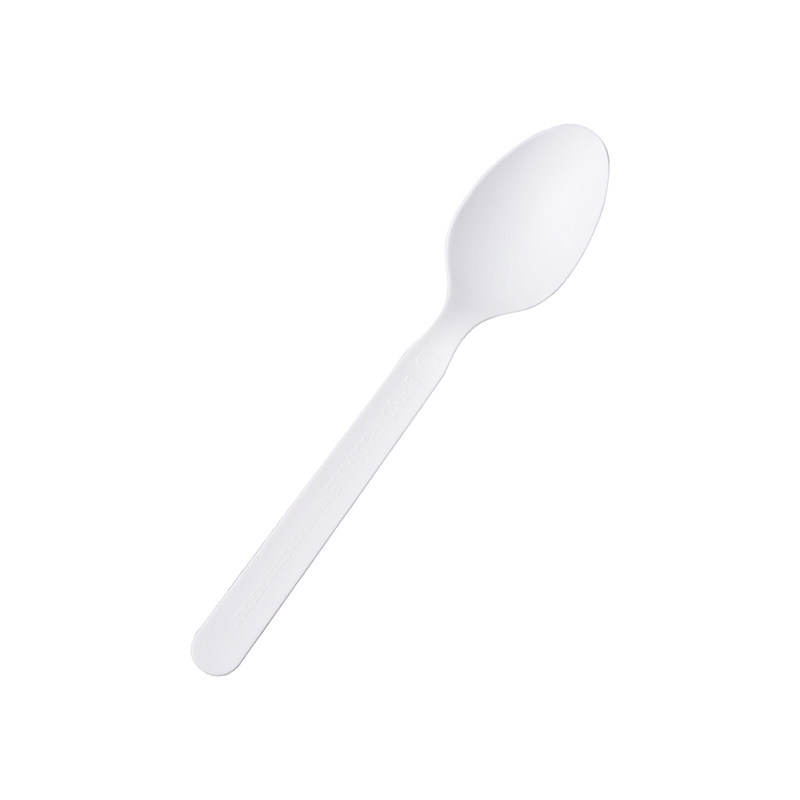 加厚PLA全降解一次性勺子16cm